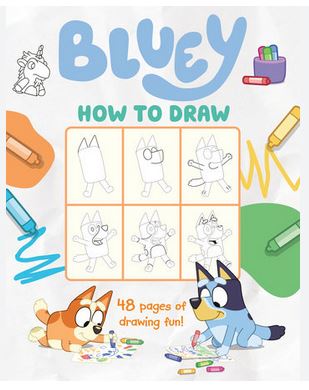 Bluey how to draw cover image