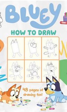 Bluey how to draw cover image